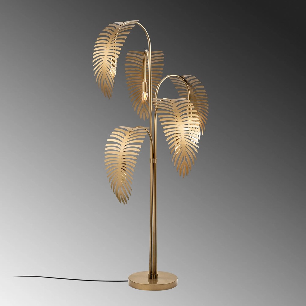 Candeeiro de Pé Palm – Dourado – 71 x 71 x 157 cm