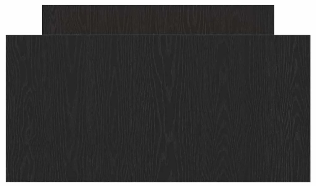 Cama vidaXL sem Colchão Carvalho Preto 90x190 cm Madeira de Engenharia