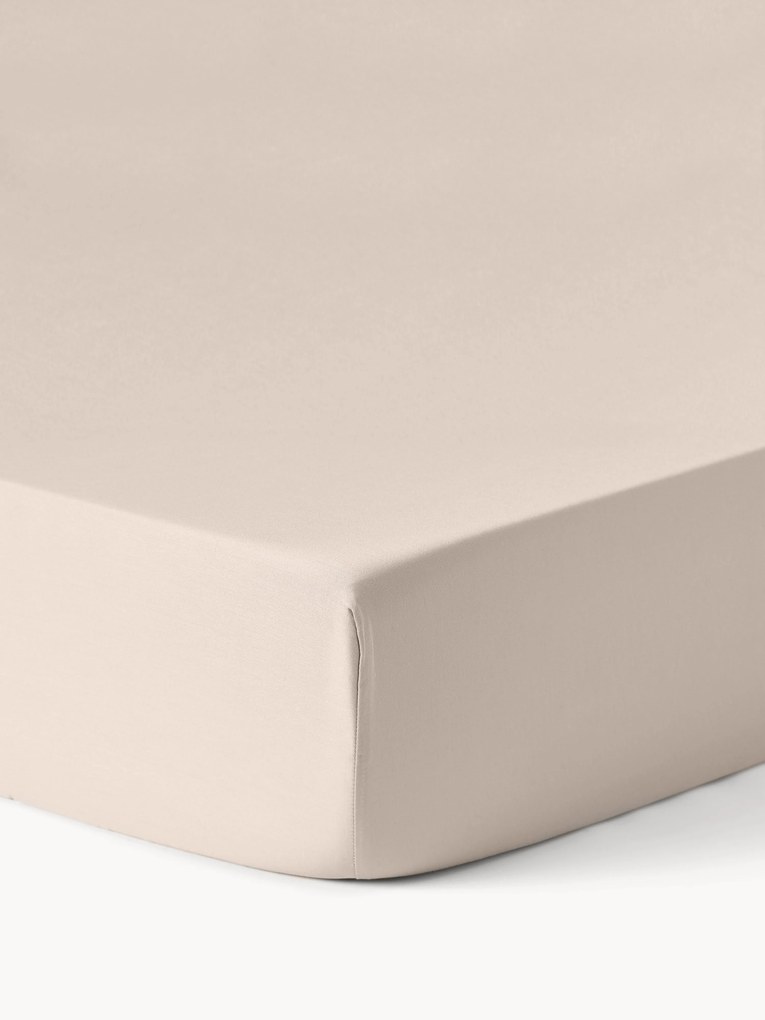 Lençol com elástico em cetim de algodão para topper Comfort