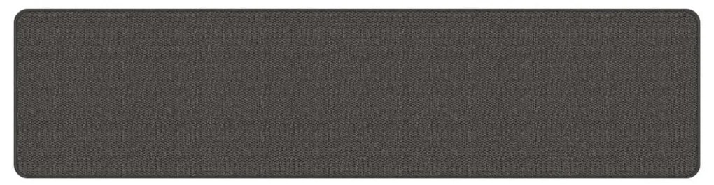 Tapete/passadeira 50x200 cm aspeto sisal antracite