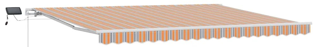 Toldo Retrátil with Manual Laranja / Cinza / Azul / Branco 450 × 300 c