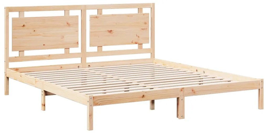 Cama extra longa sem colchão 200x220 cm madeira maciça