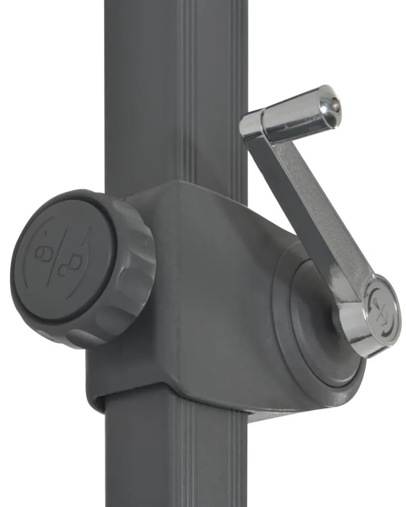 Guarda-sol cantilever c/ poste alumínio 300 cm cor areia