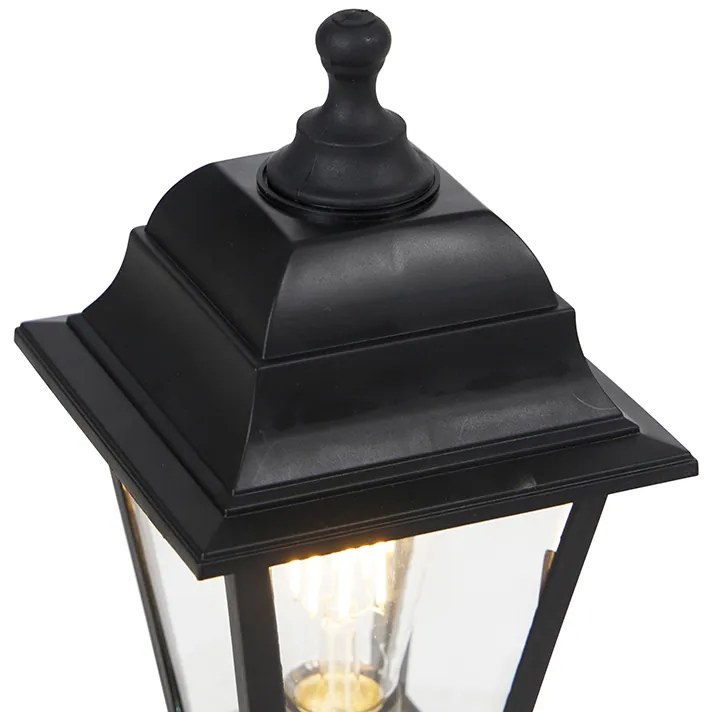 Poste clássico preto 44cm IP44 - CAPITAL Clássico / Antigo
