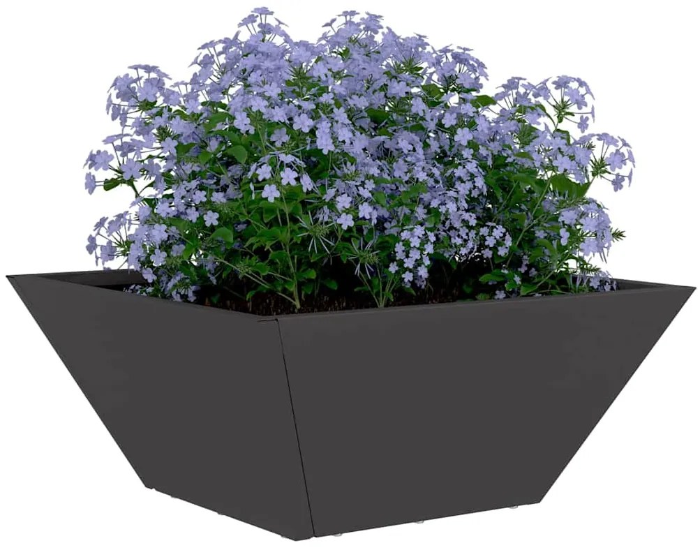 Vaso de Plástico 5 pcs Preto 35 x 35 x 15 cm Aço