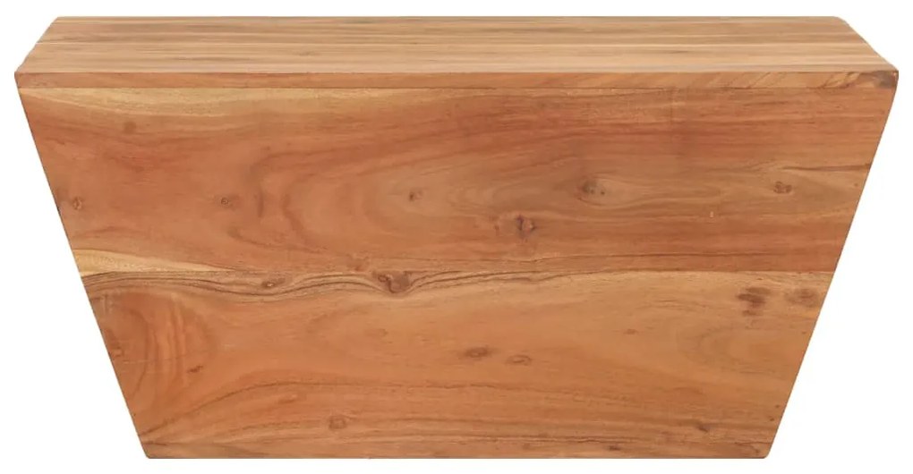 Mesa de centro em forma de V 66x66x30 cm acácia maciça
