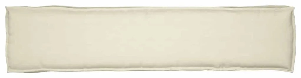 almofadas para palete para banco 2 pcs creme 180x40x8 cm tecido Oxford