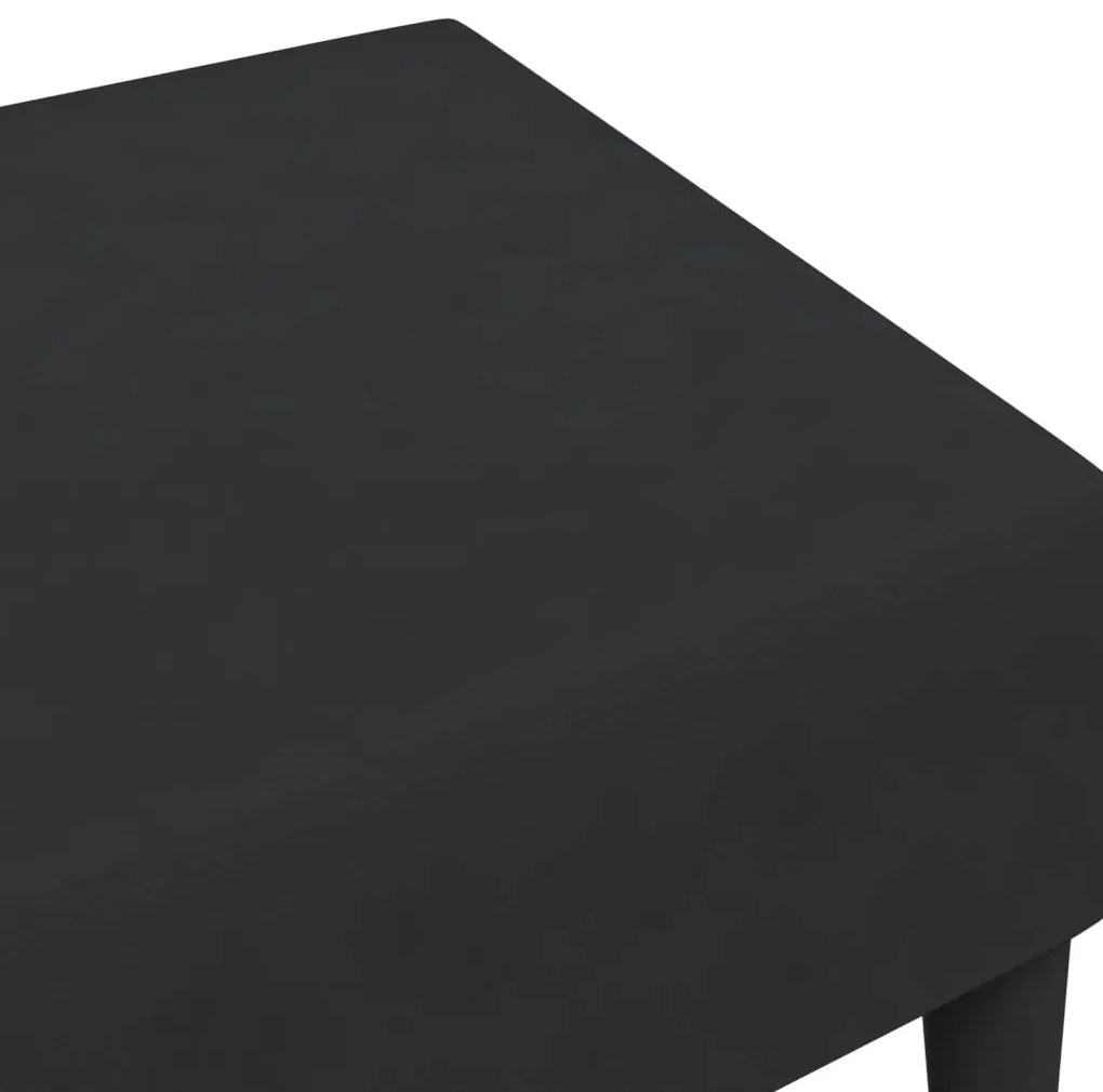 Apoio de pés 77x55x31 cm veludo preto