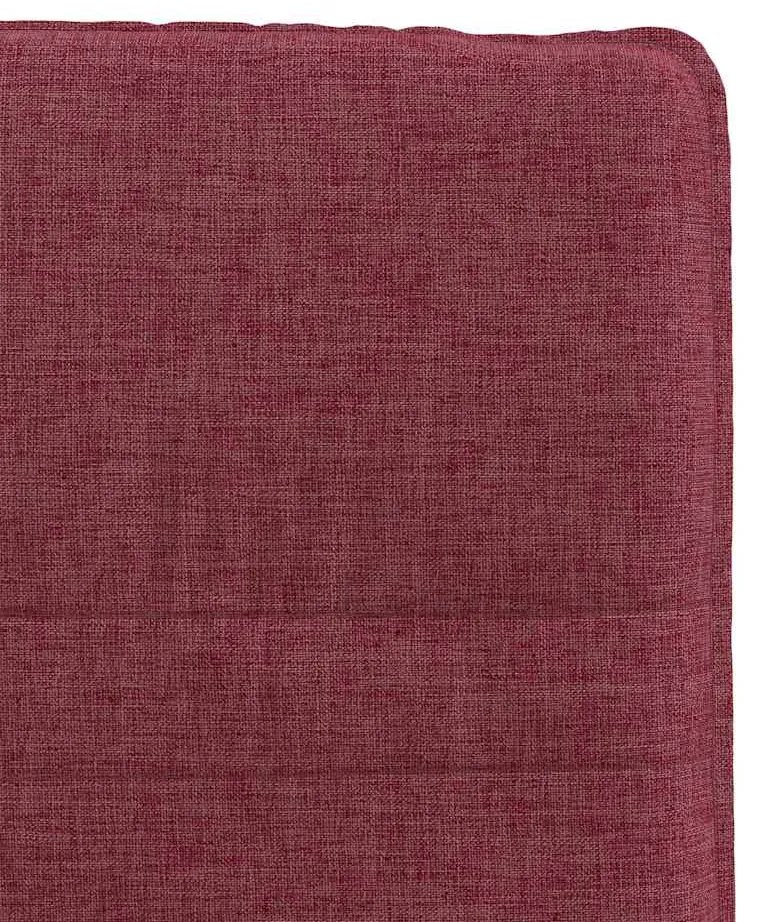 Cadeiras de jantar 2 pcs tecido vermelho tinto