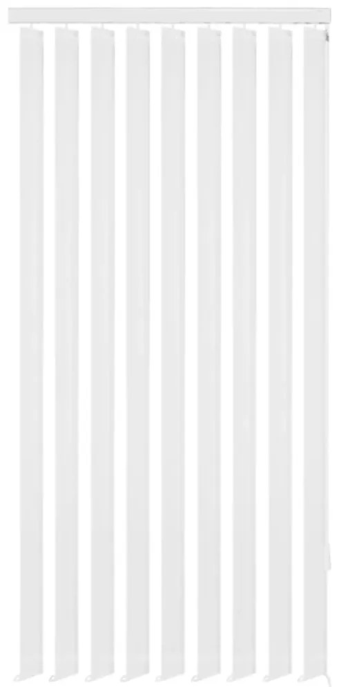 vidaXL Persianas verticais 150x250 cm tecido branco