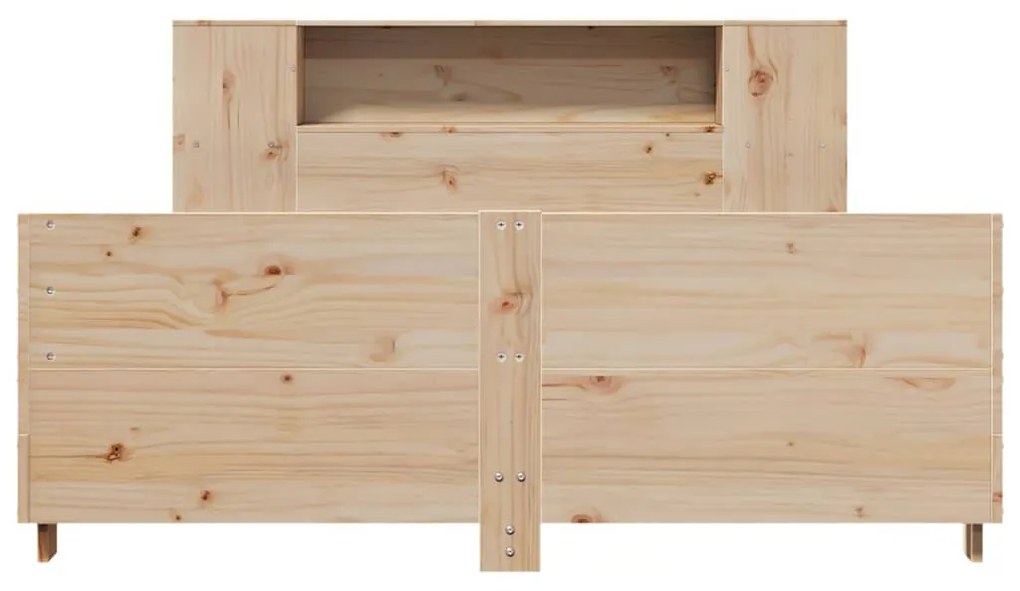Cama sem colchão 140x190 cm madeira de pinho maciça