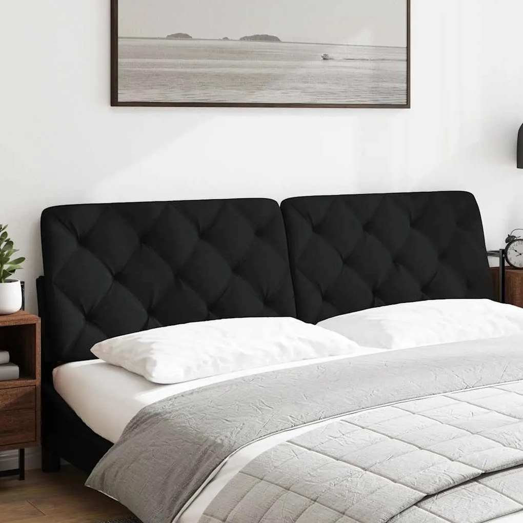 Almofadão de cabeceira 180 cm tecido preto