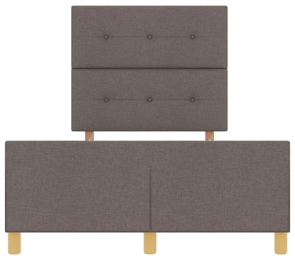 Cama vidaXL Taupe 120x200 cm Tecido