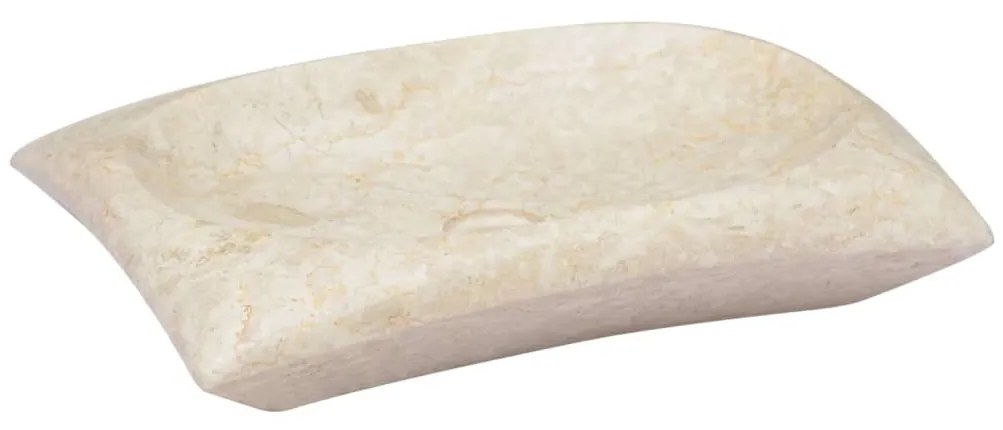 Lavatório 50x35x10 cm mármore cor creme