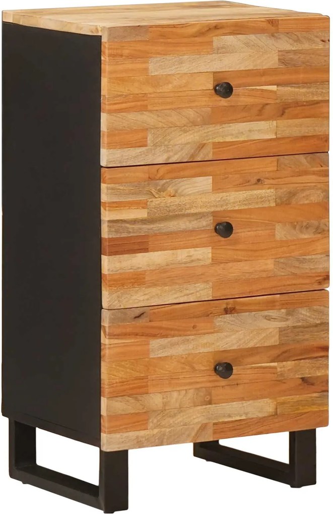 vidaXL Armário lateral com gaveta Castanho 40 x 33 x 75 cm