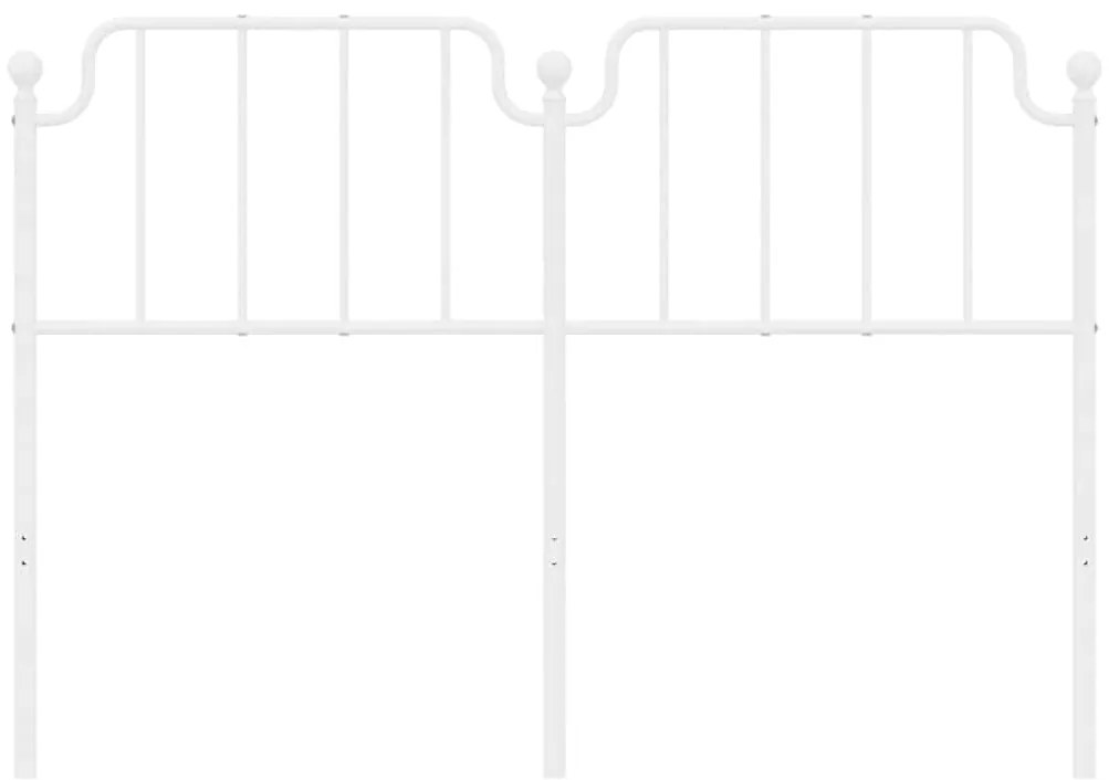 Cabeceira de cama 150 cm metal branco