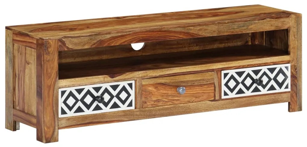 Móvel de TV 120x30x40 cm madeira de acácia maciça