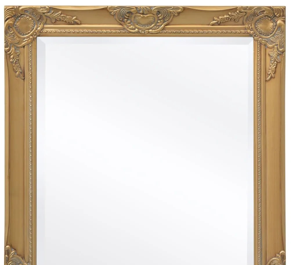 Espelho de parede em estilo barroco, 100x50 cm, dourado