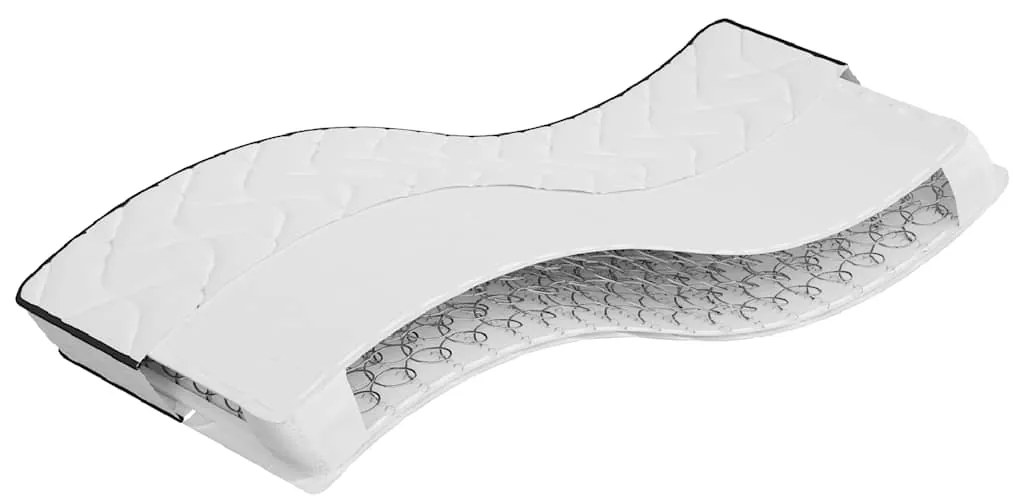 vidaXL Colchão de molas bonnell para criança médio 80x160 cm