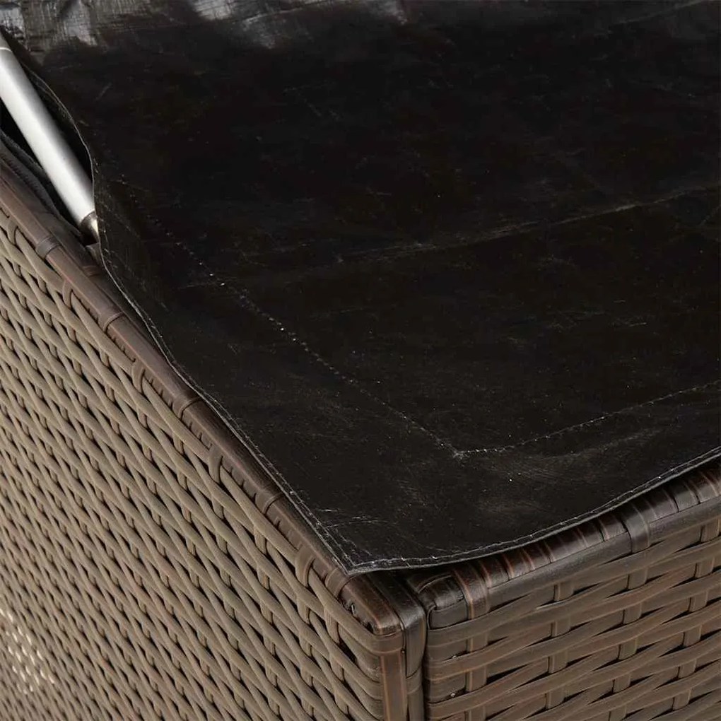 Caixa para almofadões de exterior 100x55x55,5 cm vime PE
