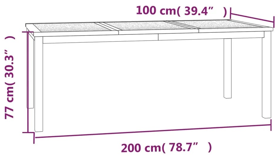 3 pcs conjunto de jantar para jardim madeira de teca maciça
