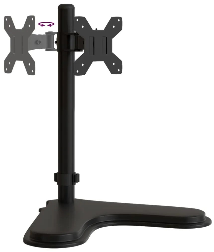 Suporte para monitor VESA 75/100 mm aço preto
