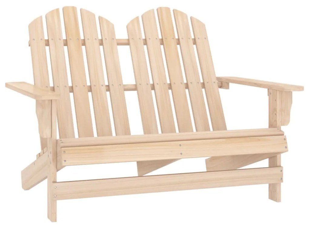 315902 vidaXL Cadeira de jardim Adirondack 2 lugares abeto maciço