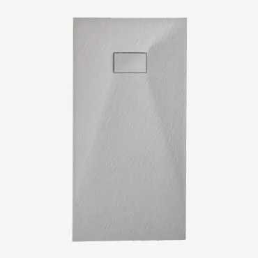 Base De Duche Em Resina Smc Retangular Antiderrapante E Extraplano Soho Cinza Claro & 140 X 70 Cm - Sklum