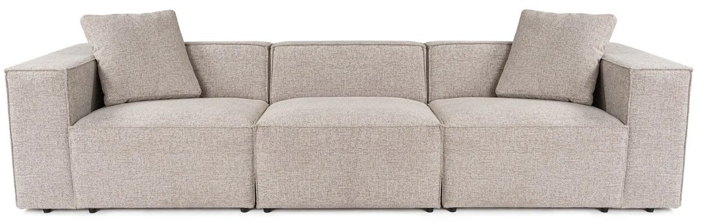 Sofá de 3 Lugares Lora – Mocha – 303x108x65 cm