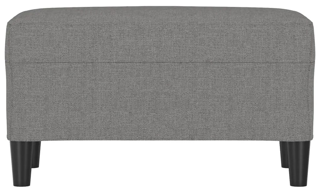 Banco 70x35x41 cm tecido cinzento-escuro
