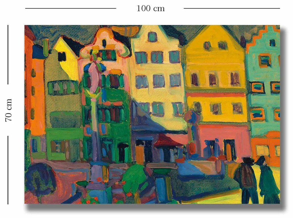 Pintura Decorativa em Tela 70100KANDINSKY022 – Multicolor – 70 x 100 c