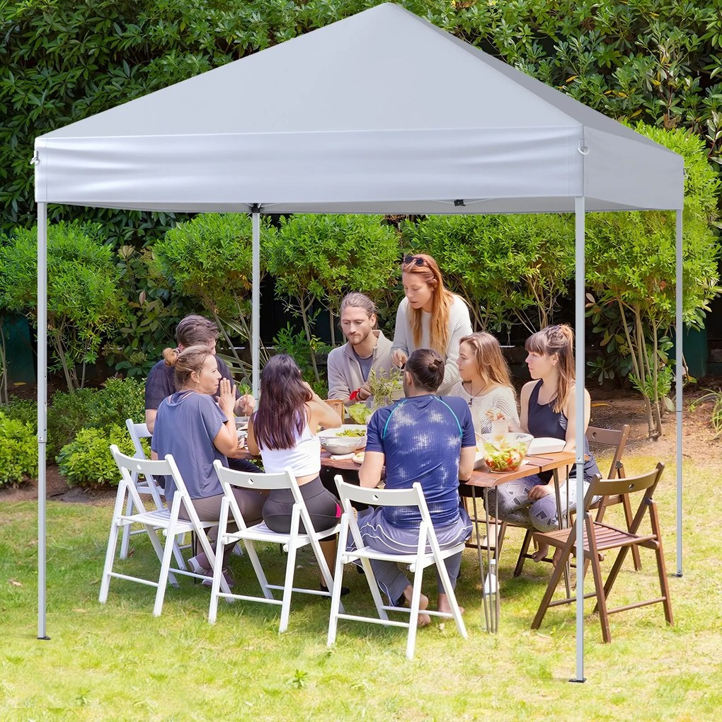 Tenda jardim, feiras eventos dobrável pop-up 2 x 2 m, impermeável com Bolsa de transporte Bolsa de transporte branco