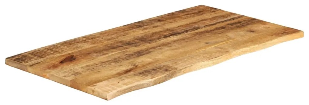 Tampo de mesa borda viva 100x60x2,5 cm mangueira áspera maciça