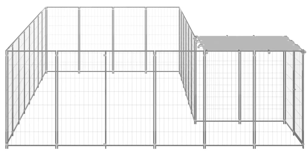Canil 10,89 m² aço prateado