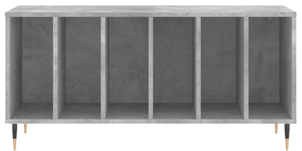 Armário p/ discos 100x38x48 cm deriv. madeira cinzento-cimento