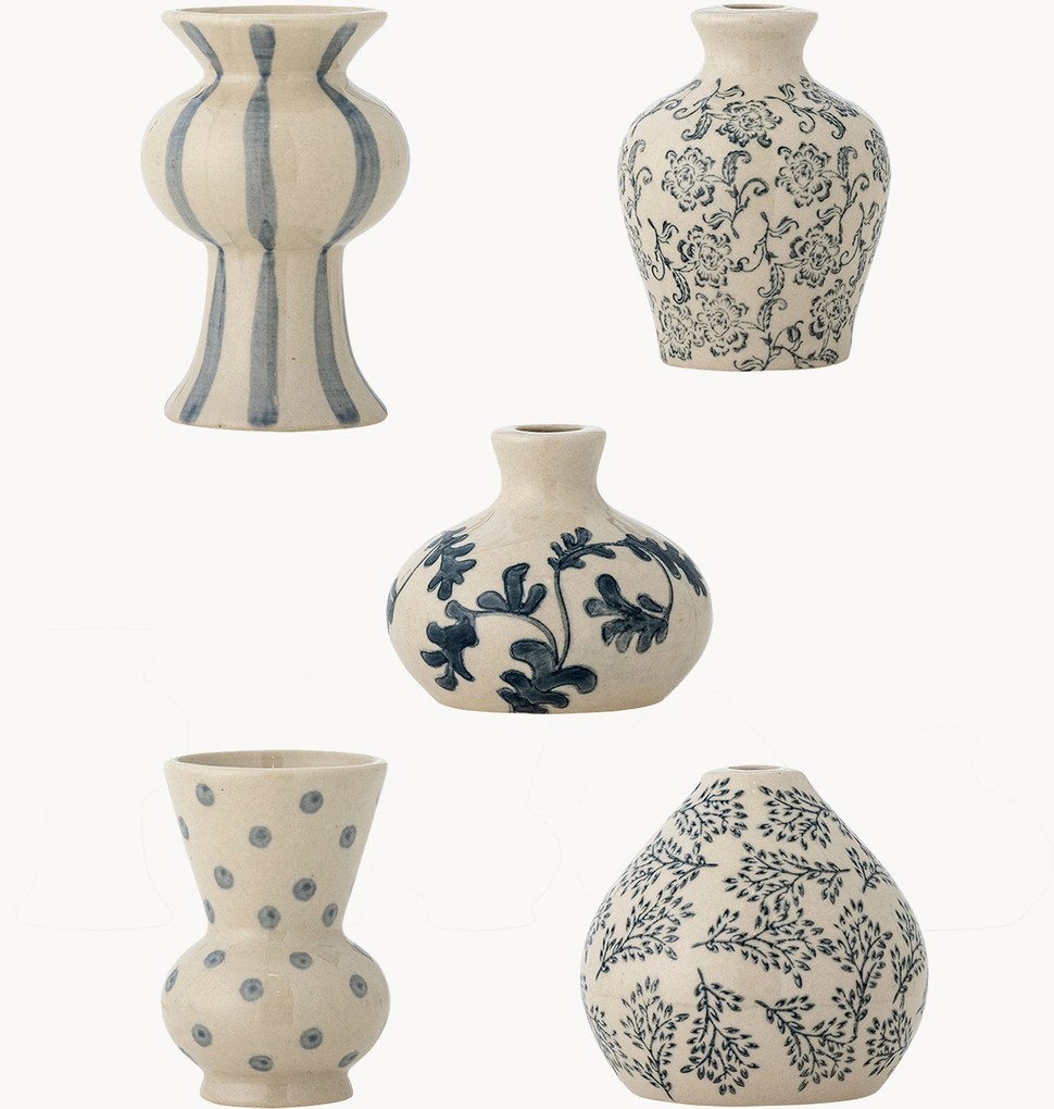 Jarras pintadas à mão Quinto, conjunto de 5