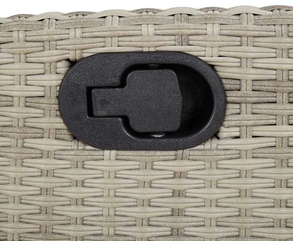 3 pcs conjunto de jantar p/ jardim c/ almofadões cinzento claro