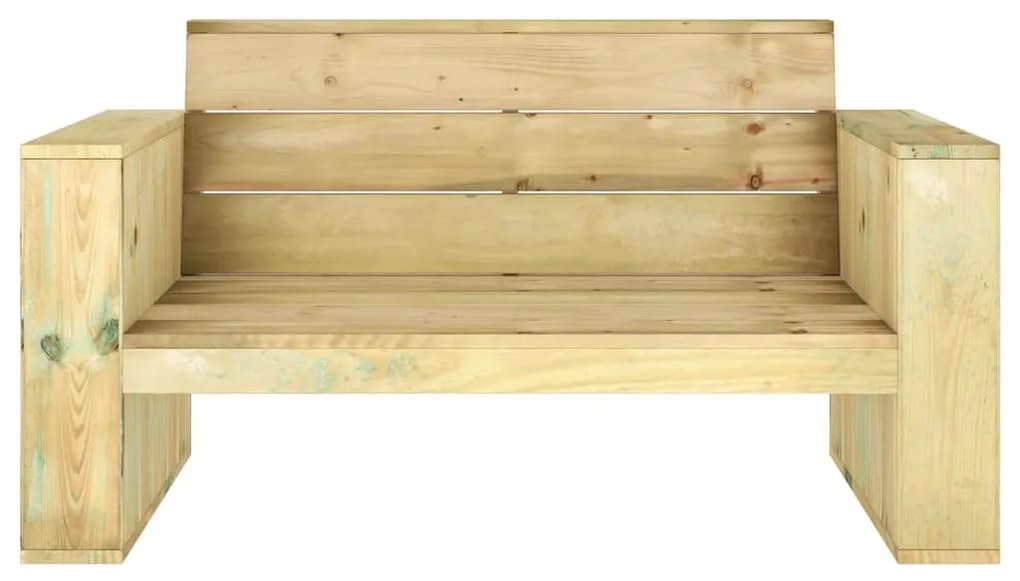 3 pcs conjunto lounge de jardim madeira de pinho impregnada