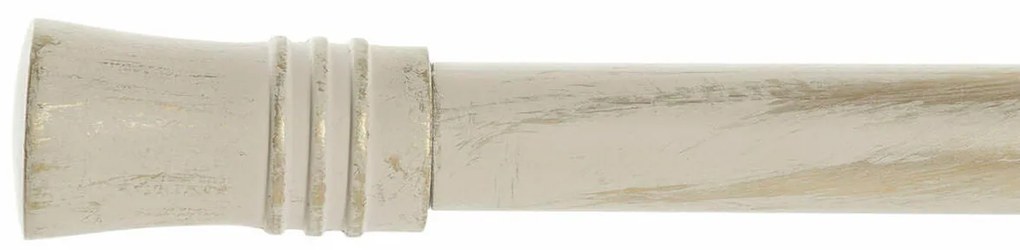 Varão para Cortinas DKD Home Decor Creme Alumínio Dourado (120 x 3 x 3 cm)