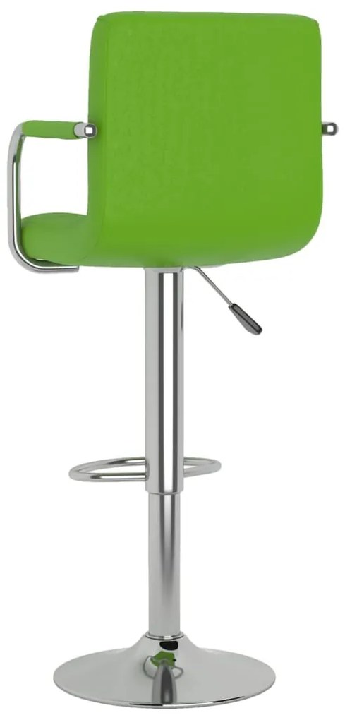 Bancos de bar 2 pcs couro artificial verde