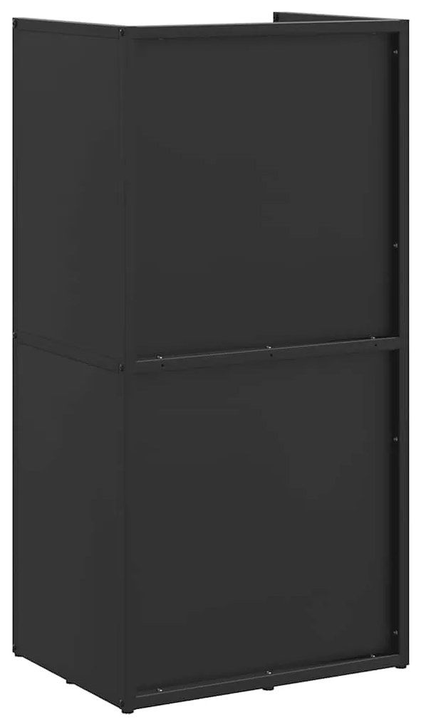 Suporte para lenha 40x30x80 cm aço laminado a frio preto
