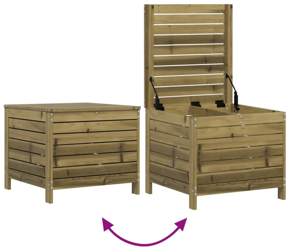 7 pcs conjunto sofás jardim madeira de pinho impregnada