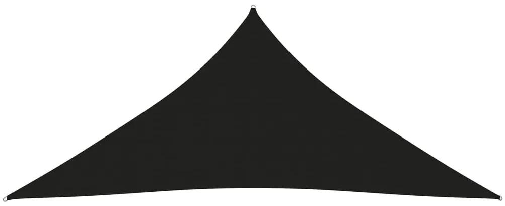 Para-sol vela tecido oxford triangular 4,5x4,5x4,5 m preto