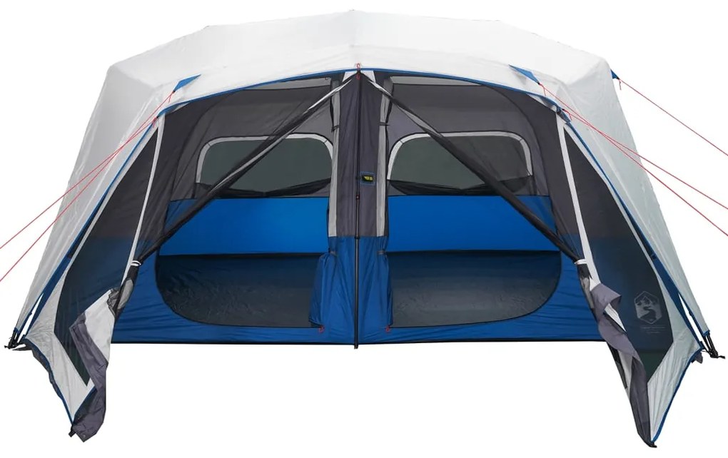 Tenda familiar c/ LED 10 pessoas libertação rápida azul-claro