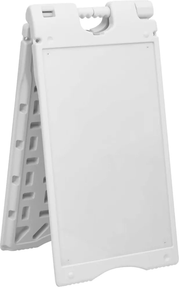 vidaXL Cavalete publicitário estrutura em A 45x7x84,5 cm PEAD cinza