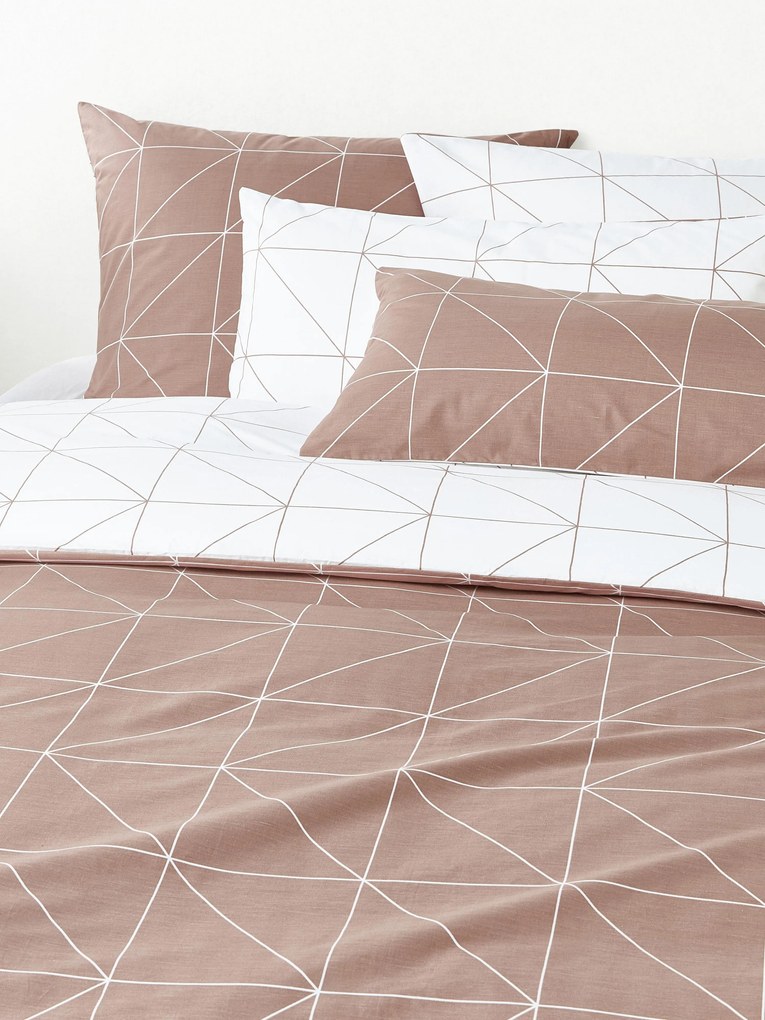 Capa de edredão em algodão com padrão Marla