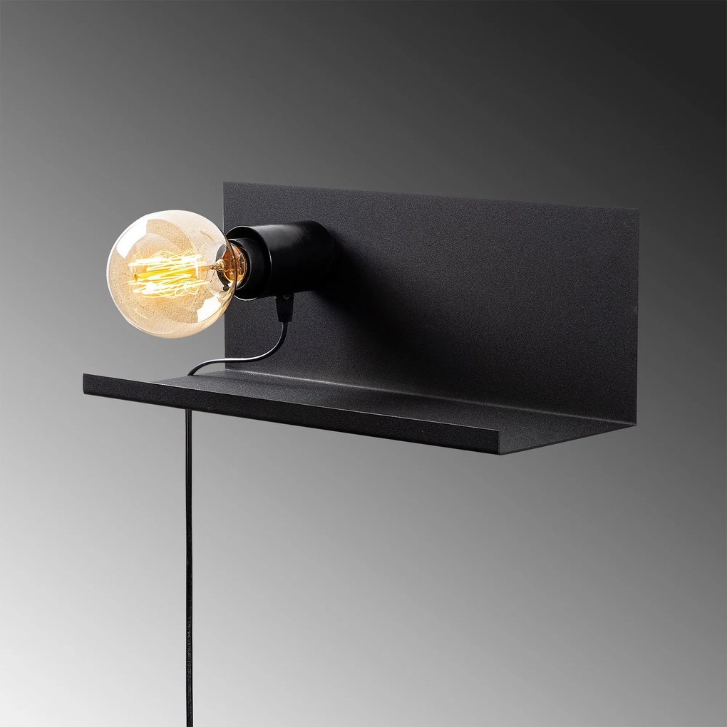 Candeeiro de Parede Tokyo – Preto – 40 x 15 x 15 cm