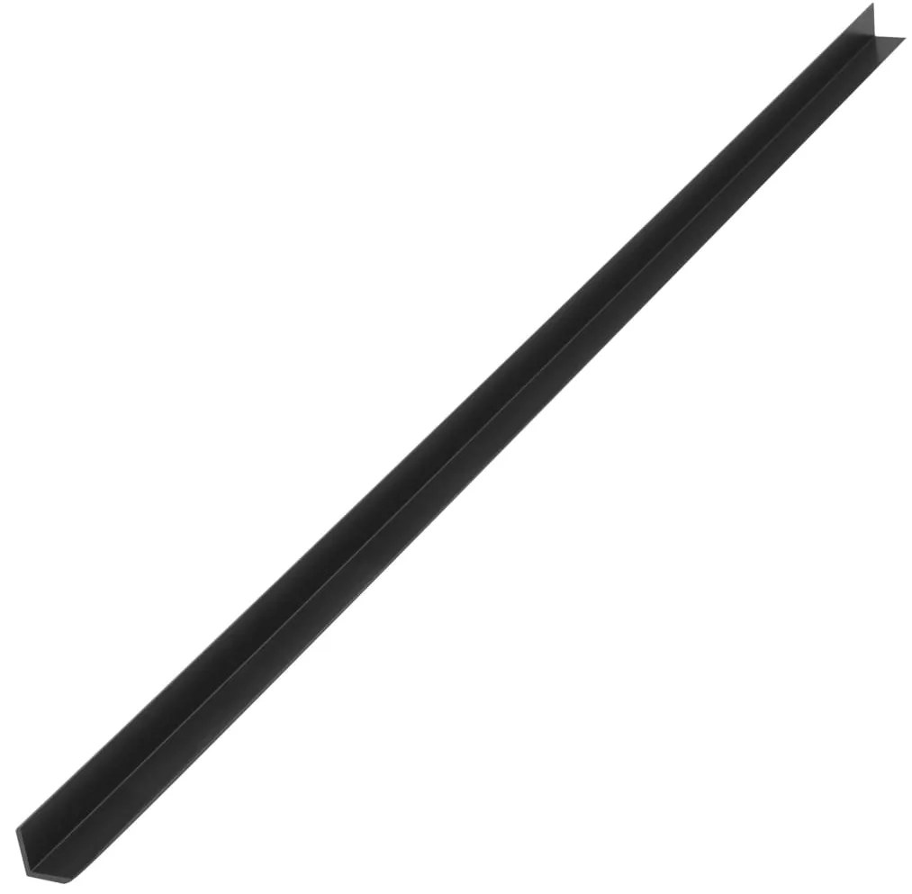 Perfis angulares p/ pavimento em WPC 5 pcs 170 cm cinzento