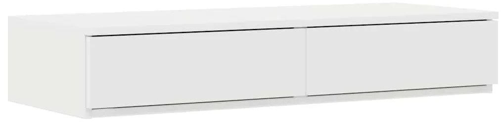 Estrutura de Cama de Armazenamento Branca 90x200 cm