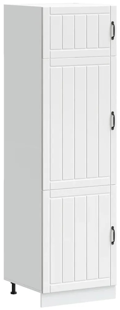 vidaXL Armário de cozinha Lucca derivados de madeira branco